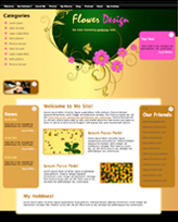 iWeb Template: Flowered Theme