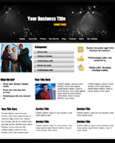 iWeb Template: Night Club Theme