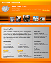 iWeb Template: Orange Light